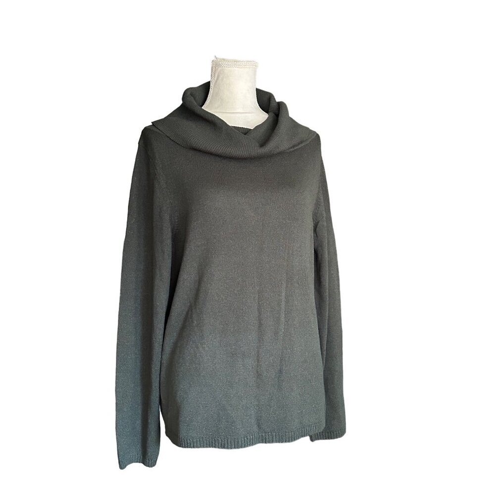 Judith Hart Collection Women's Cowl Neck Sweater XL  Dark Green